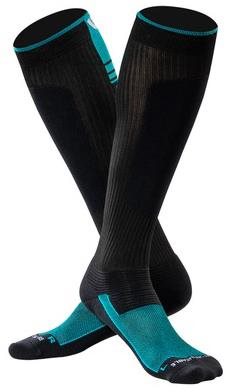 Undershield Sky Non compressive black/blue - knee socks - Main image