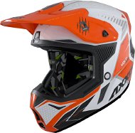 Axxis Wolf ABS Star Track a4 motokrosová prilba lesklá fluór oranžová L - Prilba na motorku