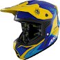 Axxis Wolf ABS Star Track c17, motokrosová helma matná modrá - Prilba na motorku