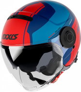 Axxis Raven SV ABS Milano open helmet matt blue red S - Motorbike Helmet