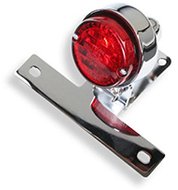 Q-TECH zadné svetlo s osvetlením a držiakom RZ priemer 55 mm, 21 V/5 W - Prídavné svetlá na motorku