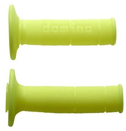 Domino grips 6131 offroad length 120 + 123 mm, neon yellow - Motorbike Grips - Main image