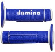 Domino gripy A020 offroad dĺžka 118 mm, modro-biele - Gripy na motorku