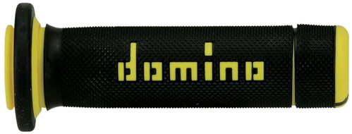 Domino grips A180 ATV length 118 + 122 mm, black-yellow - Motorbike Grips - Main image
