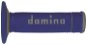 Domino gripy A190 offroad délka 123 + 120 mm, modro-šedé - Motorbike Grips