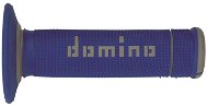 Domino gripy A190 offroad délka 123 + 120 mm, modro-šedé - Motor grip