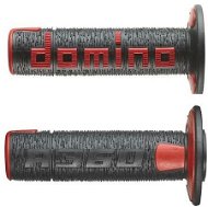 Domino gripy A360 offroad dĺžka 120 mm, čierno-červené - Gripy na motorku