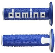Domino gripy A360 offroad dĺžka 120 mm, modro-biele - Gripy na motorku
