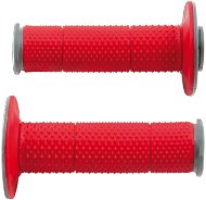 RTECH gripy Full Diamond dvouvrstvé, extra měkké, červeno-šedé, pár, délka 116 mm - Motorbike Grips