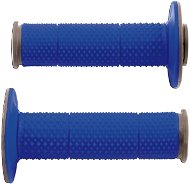 RTECH gripy Full Diamond dvouvrstvé, extra měkké, modro-šedé, pár, délka 116 mm - Motor grip