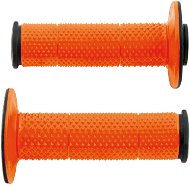 RTECH gripy Full Diamond, černé/oranžové, extra měkké, pár - Motorbike Grips