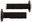 Grips double layer, soft, black-grey, pair, length 116 mm