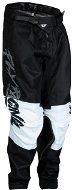 Fly Racing kalhoty Kinetic Khaos, 2023 dětské šedá/černá/bílá velikost 18 - Kalhoty na motorku