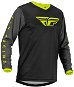 Fly Racing dres F-16 , 2023 černá/šedá/hi-vis L - Motocross Jersey
