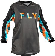 Fly Racing dres F-16, 2023 dámsky sivá/ružová/modrá - Motokrosový dres