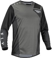 Fly Racing dres Kinetic Jet, 2023 šedá/šedá/černá - Motocross Jersey