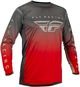 Fly Racing dres Lite, 2023 červená/šedá - Motokrosový dres