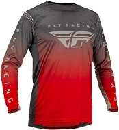 Fly Racing dres Lite, 2023 červená/šedá - Motocross Jersey