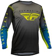 Fly Racing dres Lite, 2023 šedá/modrá/hi-vis 2XL - Motocross Jersey