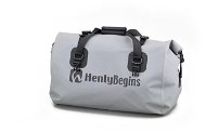 Taška na motorku Henlybegins vodotesná taška na sedadlo spolujazdca, sivá, objem 60 l - Brašna na motorku