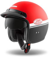 Cassidaa Oxygen Jawa OHC, červená matná/černá/bílá - Scooter Helmet