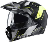 HJC C80 ROX MC4H yellow road enduro flip-up helmet, L - Motorbike Helmet
