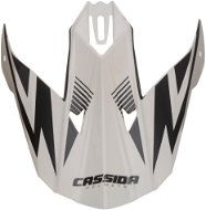 CASSIDA kšilt pro přilby Cross Cup One, bílá perleť/černý - Helmet Shield