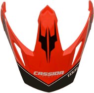 CASSIDA kšilt pro přilby Tour Globe, černá/červená neon/bílá - Helmet Shield