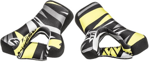 CASSIDA interior collar for Cross Pro II helmets, yellow fluo/black/white/grey, size 4.5 mm, w/o L - Helmet Cheek Pad - Main image
