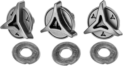 CASSIDA visor screws for Cross Pro 2 helmets, black, 2pcs ALU alloy/1pcs plastic - Spare Part - Main image