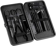 SEFIS Manicure set 18pcs black - Manicure Set