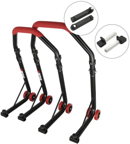SEFIS D18 moto stand front and rear set - red - front stand: trn - rear stand: packy - Motorbike Stand - Main image