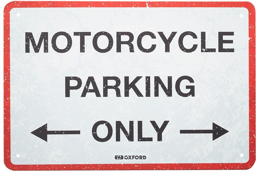 OXFORD plechová cedule PARKING červená/šedá, rozměr 30 x 20 cm - Cedule ...