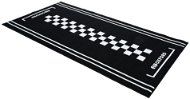 OXFORD textilní koberec pod motocykl CAFE L bílá/černá, rozměr 200 x 100 cm, splňující předpisy FIM - Garázs szőnyeg