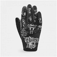 Racer Turbo Kid, černá/bílá, velikost 6 let - Motorcycle Gloves