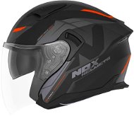 NOX N130 Klint 2024, černá matná, oranžová, velikost M - Motorbike Helmet