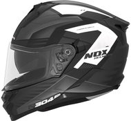 NOX N304S Carver 2024, matte black, white, size XS - Motorbike Helmet