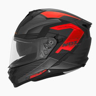 NOX N304S Carver 2024, matte black, red, size XS - Motorbike Helmet