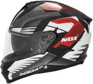 NOX N304S Carver 2024, black, white, red - Motorbike Helmet