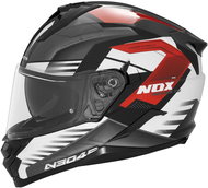 NOX N304S Carver 2024, black, white, red, size XL - Motorbike Helmet