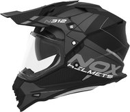 NOX N312 Drone 2024, matte black, grey, size S - Motorbike Helmet