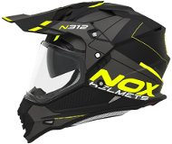 NOX N312 Drone 2024, čierna matná, žltá - Prilba na motorku