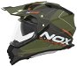 NOX N312 Drone 2024, khaki matná, oranžová - Prilba na motorku