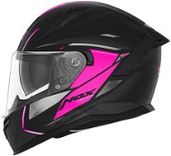 NOX N401 Xeno 2024, černá matná, růžová, velikost L - Motorbike Helmet