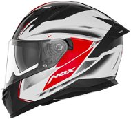 NOX N401 Xeno 2024, černá, bílá, červená, velikost 2XL - Motorbike Helmet