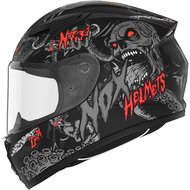 NOX N731 Zumbi 2024, children's, matte black, red, size M - Motorbike Helmet