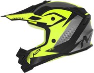 NOX N761 MX 2024, dětská, neon žlutá, černá, šedá, velikost L - Motorbike Helmet