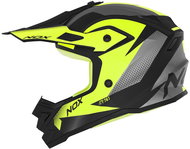 NOX N761 MX 2024, children's, neon yellow, black, grey, size M - Motorbike Helmet