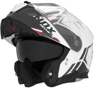 NOX N967 Synchro 2024, white, black, red, size S - Motorbike Helmet