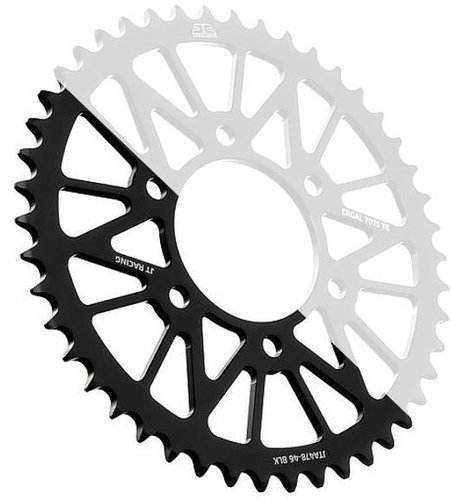 JT aluminium chain sprocket JTA 895-46BLK 46 teeth, 428 black - Motorcycle Sprocket - Main image